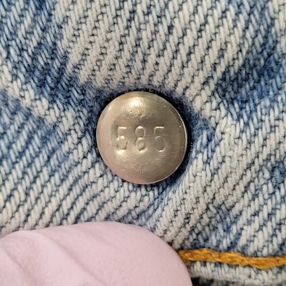 Vintage LEVIS Distressed Jeans 34x31 Baggy Light-Wash USA - Picture 16 of 16